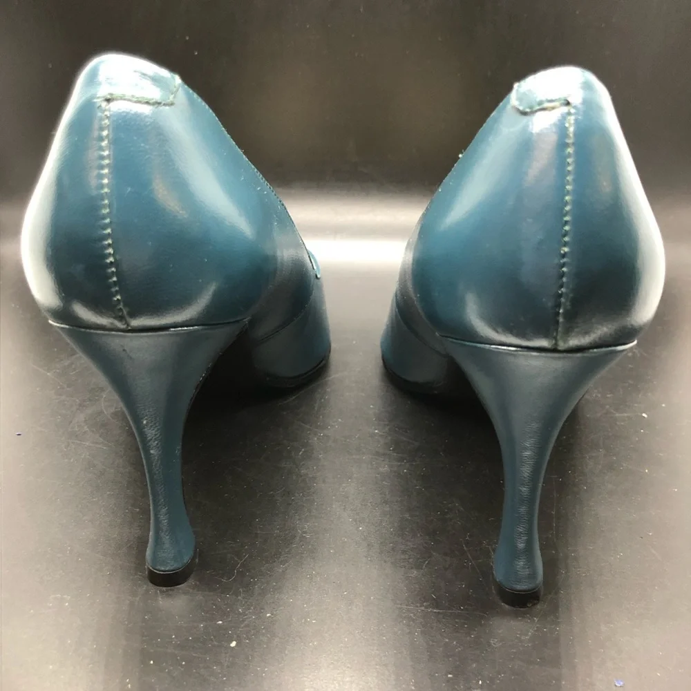 Vintage Blushe by Spiegel turquoise heels 8